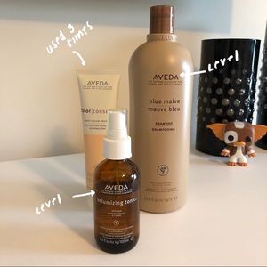 Aveda Lot : Blue Malva Shampoo Liter + More